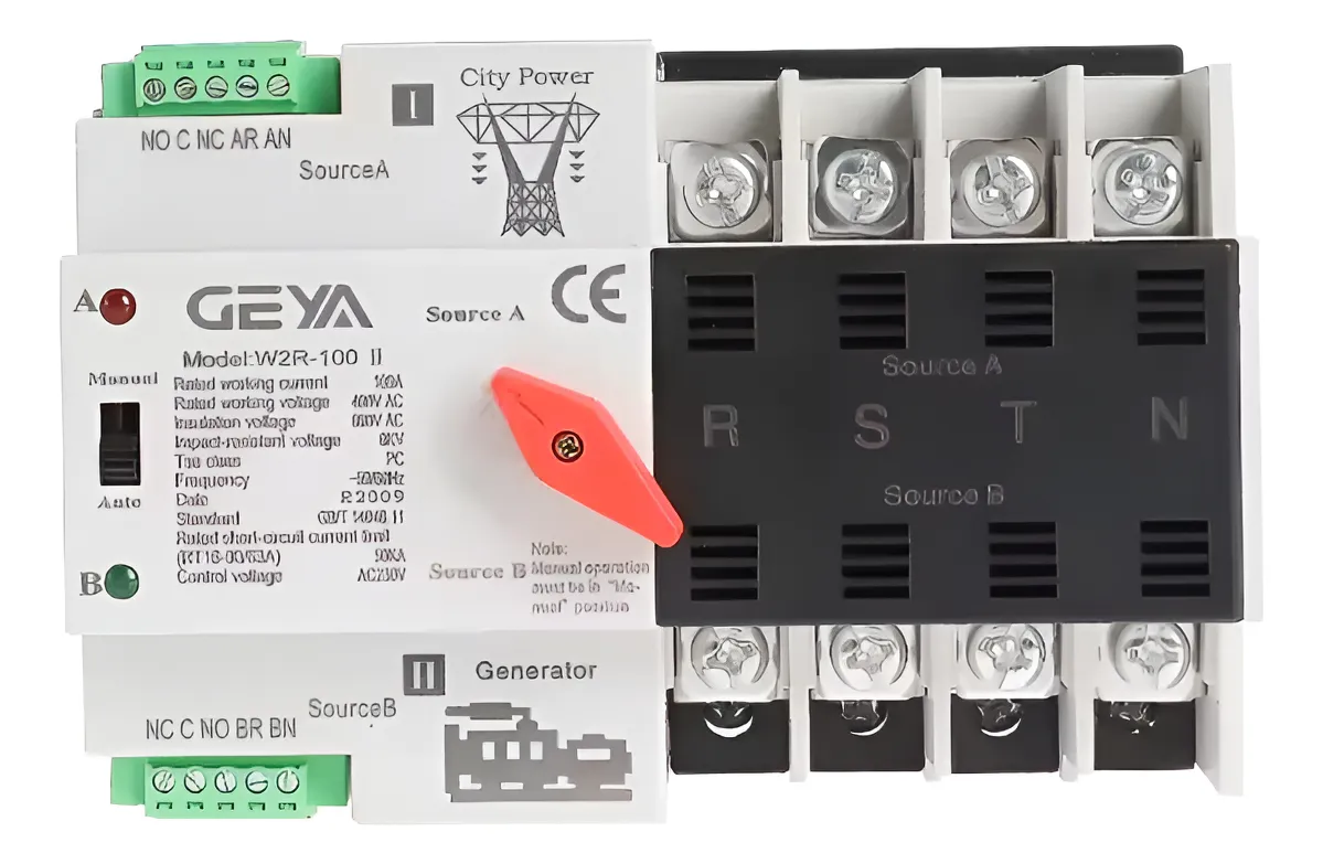 Interruptor De Transferencia Automatica/manual 100a